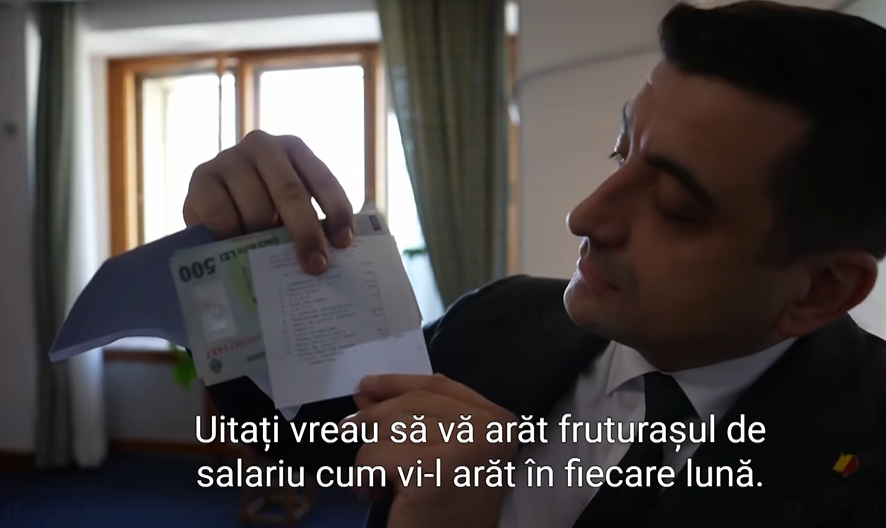 (VIDEO) Banii lui George Simion – a arătat teancul