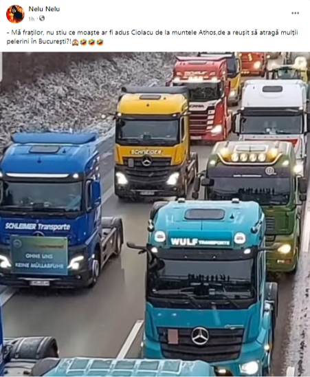 Protestul transportatorilor în Capitală: Traseul celor trei zile