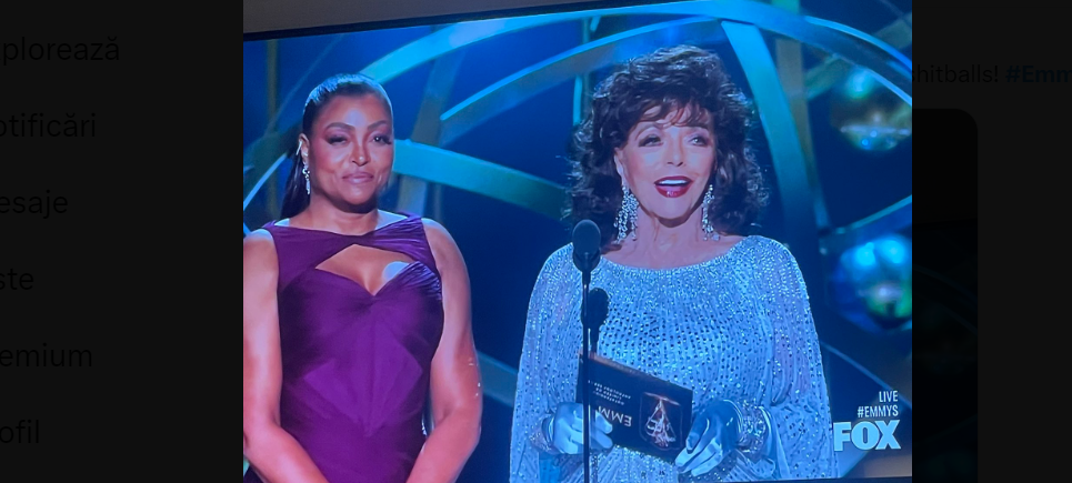 Premiile Emmy: Dame Joan Collins a uluit din nou