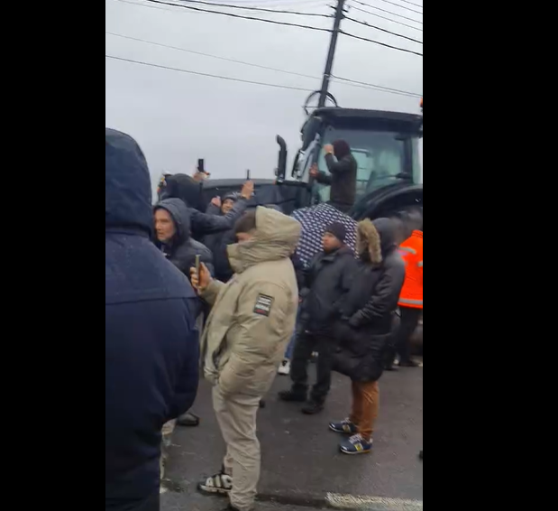 (VIDEO) La Vama Halmeu. Altă provocare pentru manifestanți