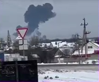 (VIDEO) Avion militar, prăbuşit în Belgorod. Ruşii susţin că la bord erau 65 de prizonieri ucraineni