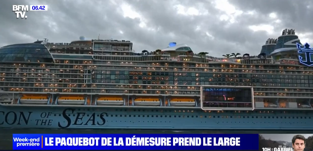 (VIDEO) Cea mai mare navă de croazieră din lume s-a pus în mișcare