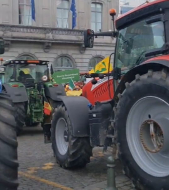 (VIDEO) Momentul în care Poliția dă cu gaze lacrimogene la Bruxelles