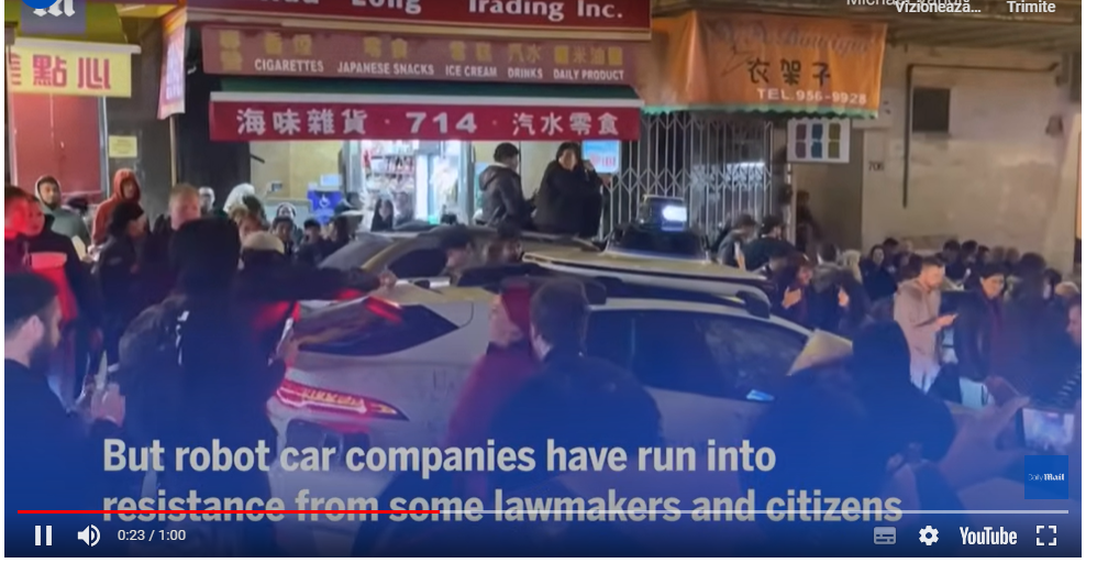 Mașinile care se conduc singure prin oraş, sub furia americanilor