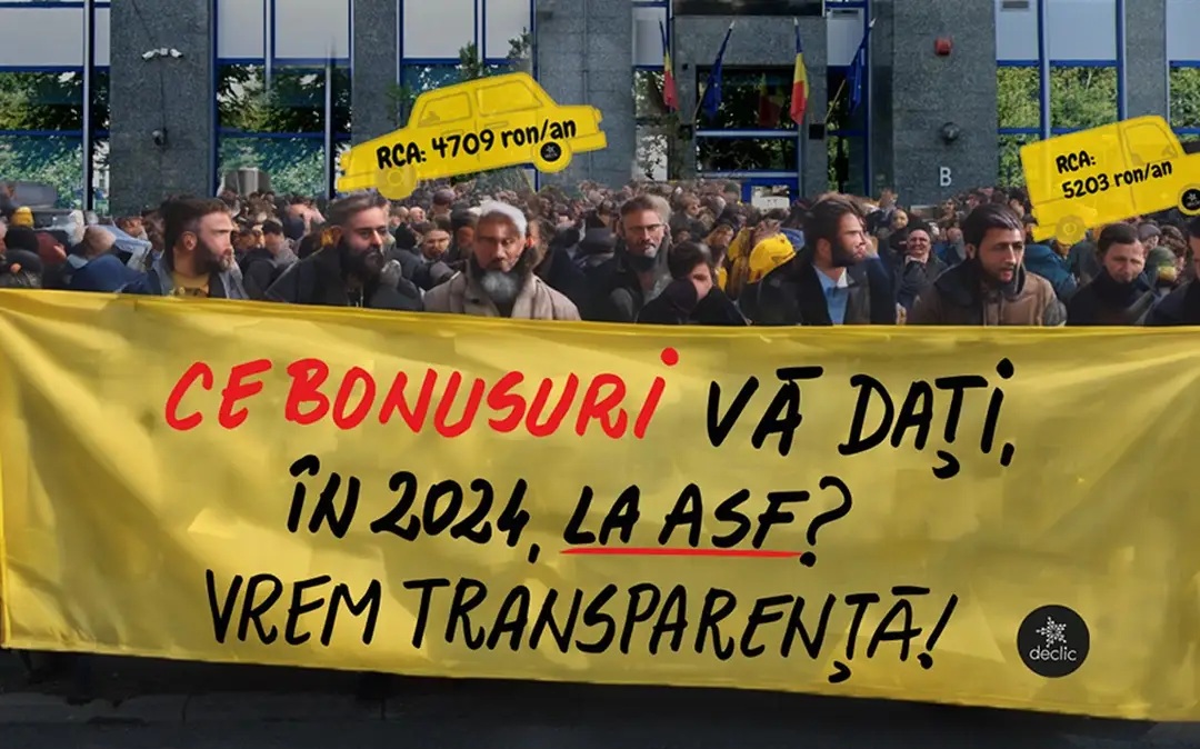 „Fără nababi”: Protest față de „primele uriaşe” de la ASF