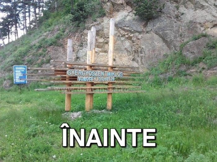 Semnul exclusiv în maghiară din Gheorgheni a fost înlăturat