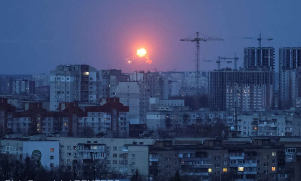 Russian missile attack in Kyiv