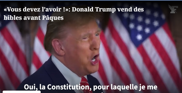 Trump s-a apucat să vândă Biblii