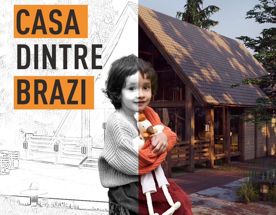 Fundația Copii în Dificultate construiește Casa dintre brazi