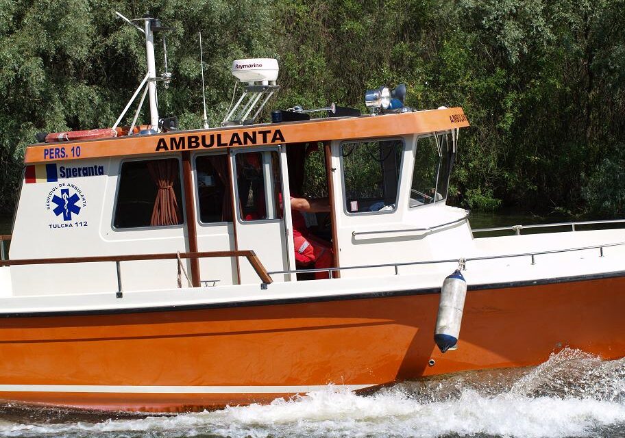 Accident cu o ambulanță navală pe Dunăre