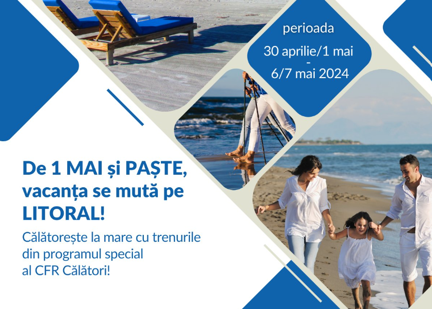 Program special de 1 Mai și Paști la CFR