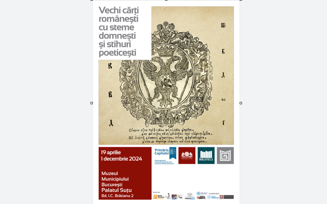 Vechi cărți românești cu steme domnești și stihuri poeticești
