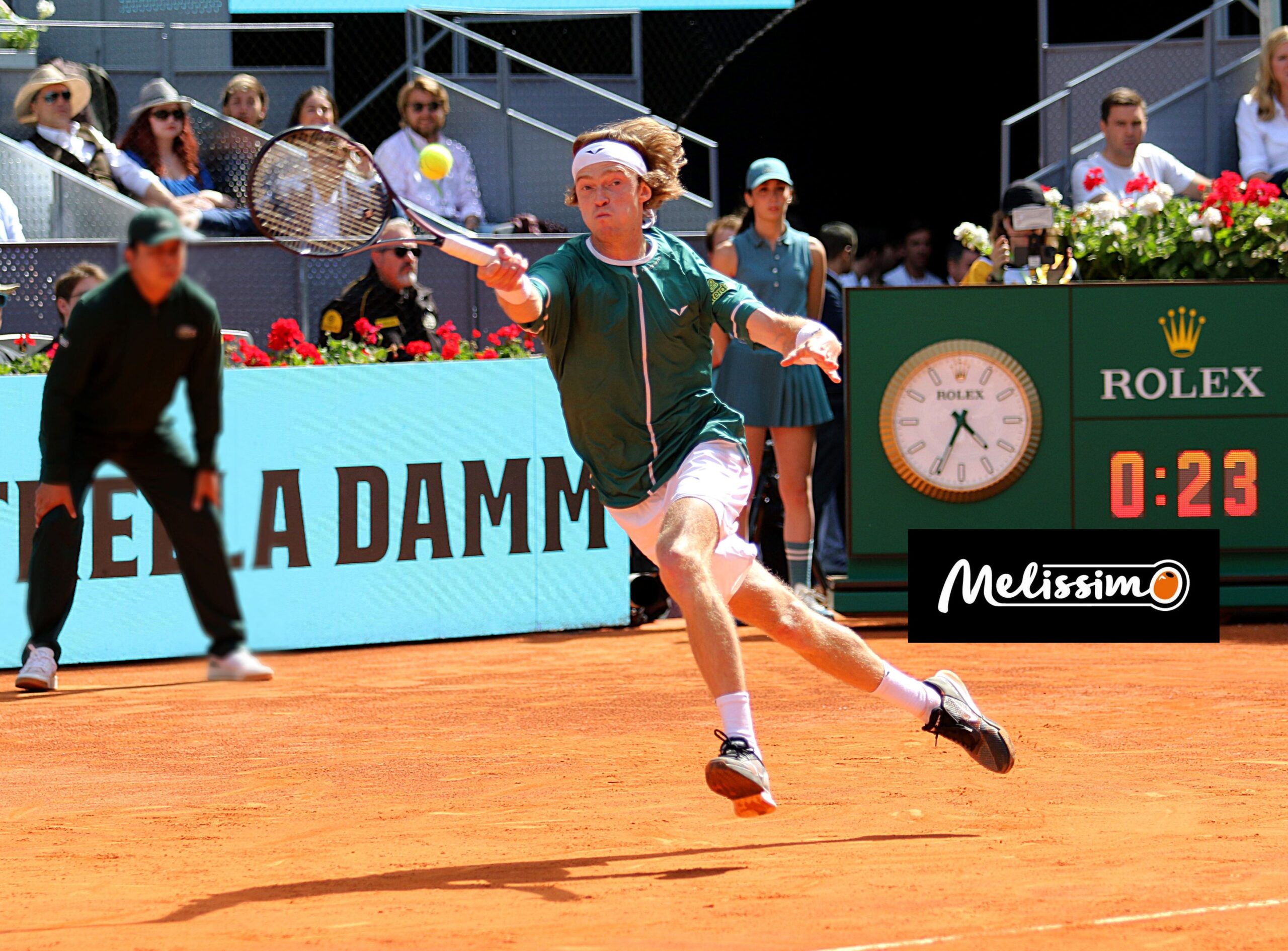 Rublev zboară pe teren și prinde finala de la Madrid (fotoreportaj)