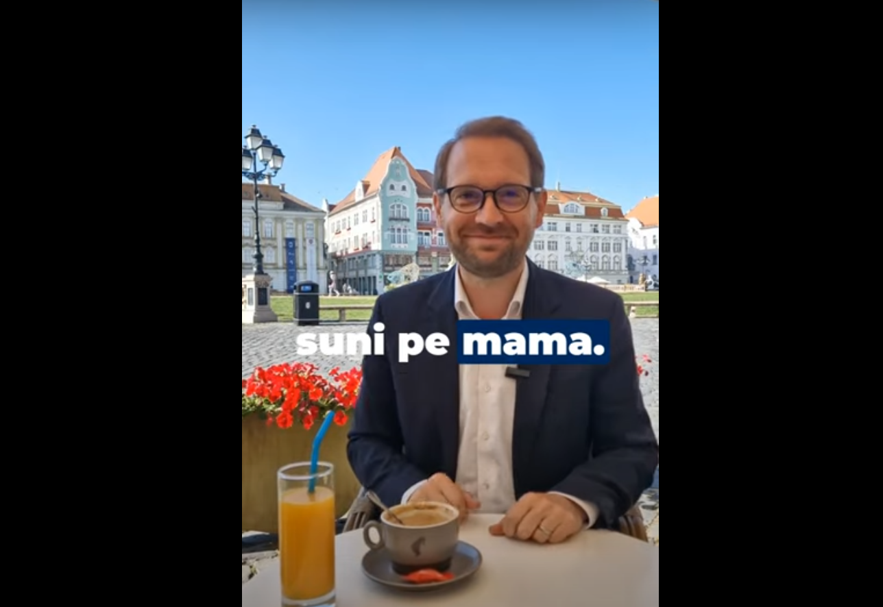 Dominic Fritz în campanie. „Nu uita să o suni pe mama!“