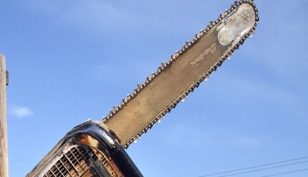 Forță și dexteritate. Românce, la campionatul cu drujbe