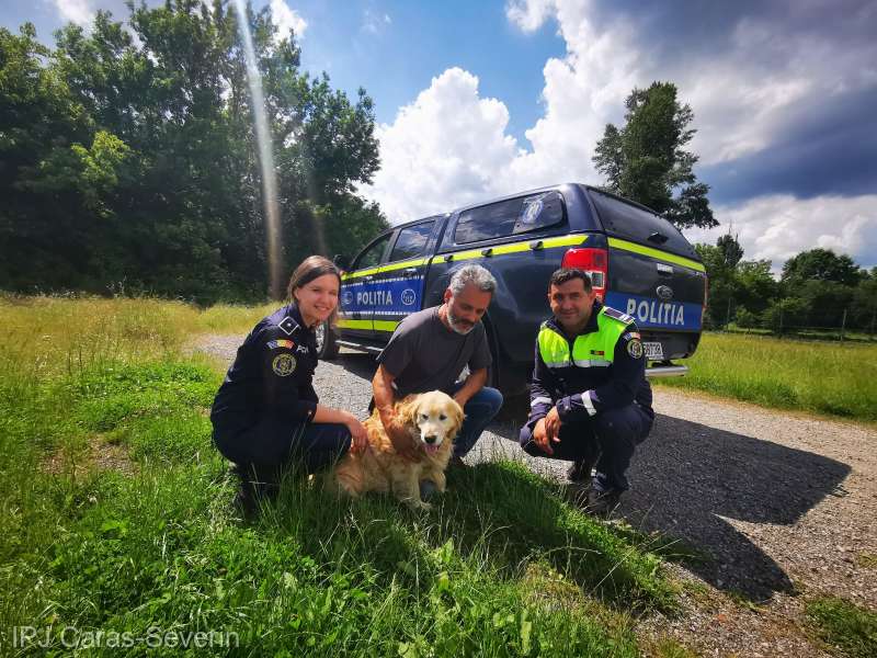 Un cățel norocos și-a regăsit stăpânii după doi ani