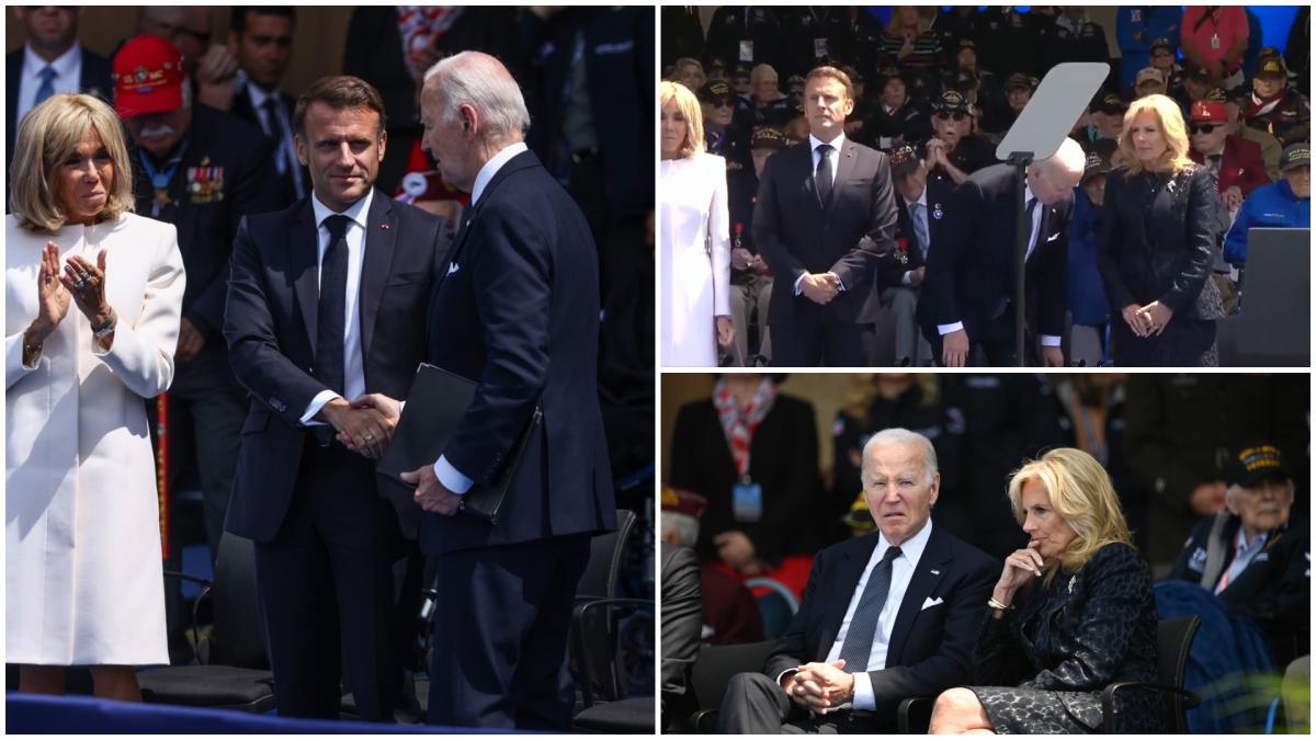 (VIDEO) Biden, momente delicate în Franţa. Până la urmă l-au retras