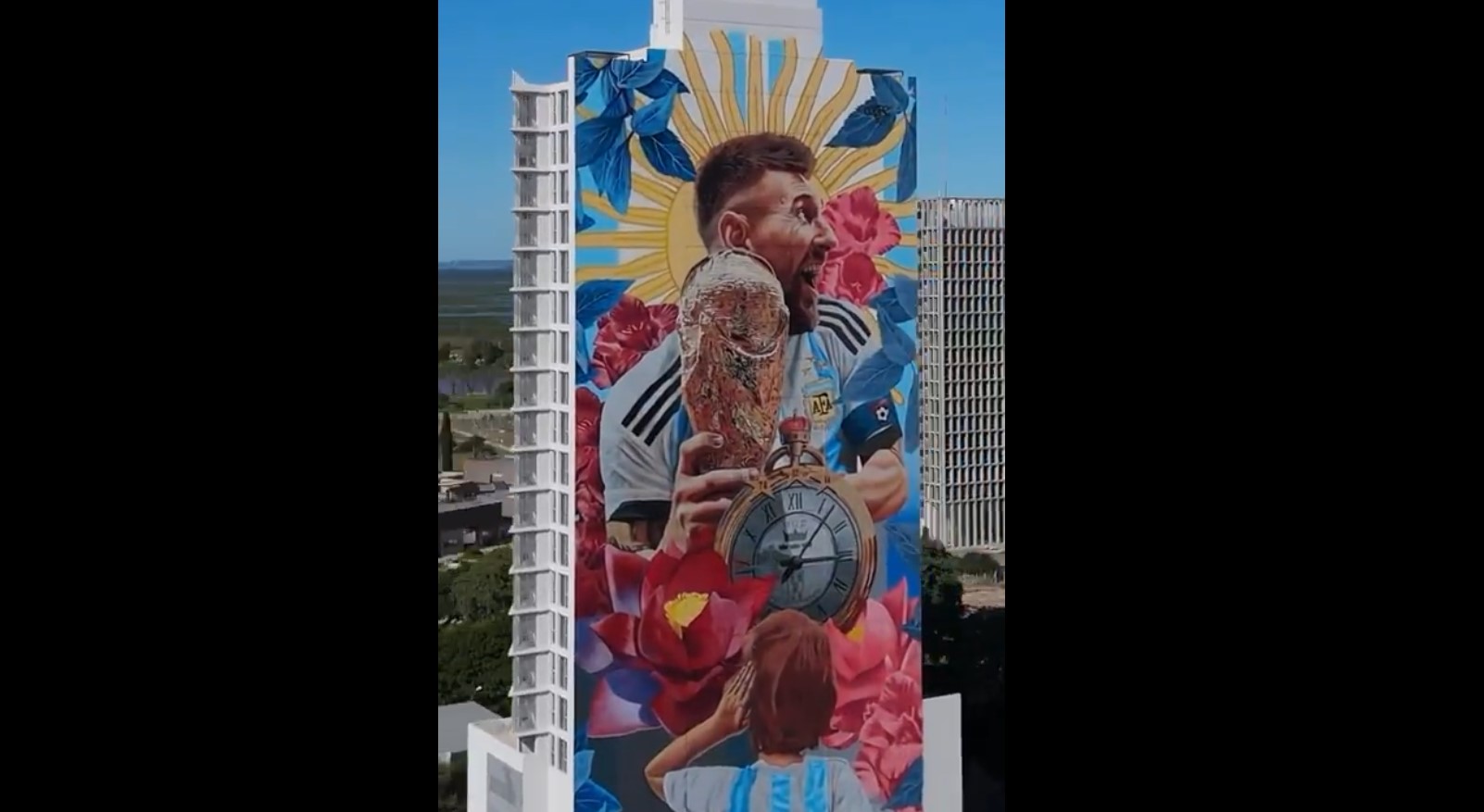 Messi, uriaș și la propriu