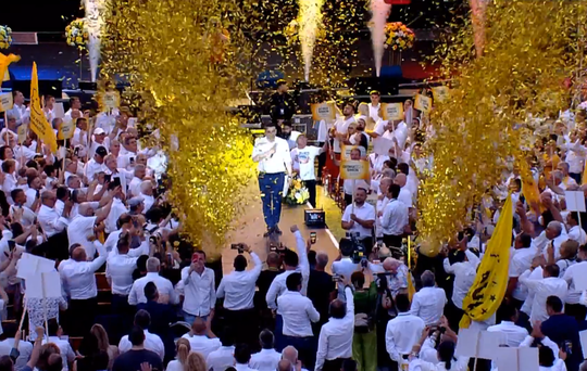 (VIDEO) George Simion şi-a lansat candidatura la prezidenţiale. ”Ambasadorul Austriei, nu”