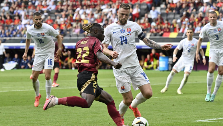 Belgia, învinsă neaşteptat de Slovacia cu 1-0