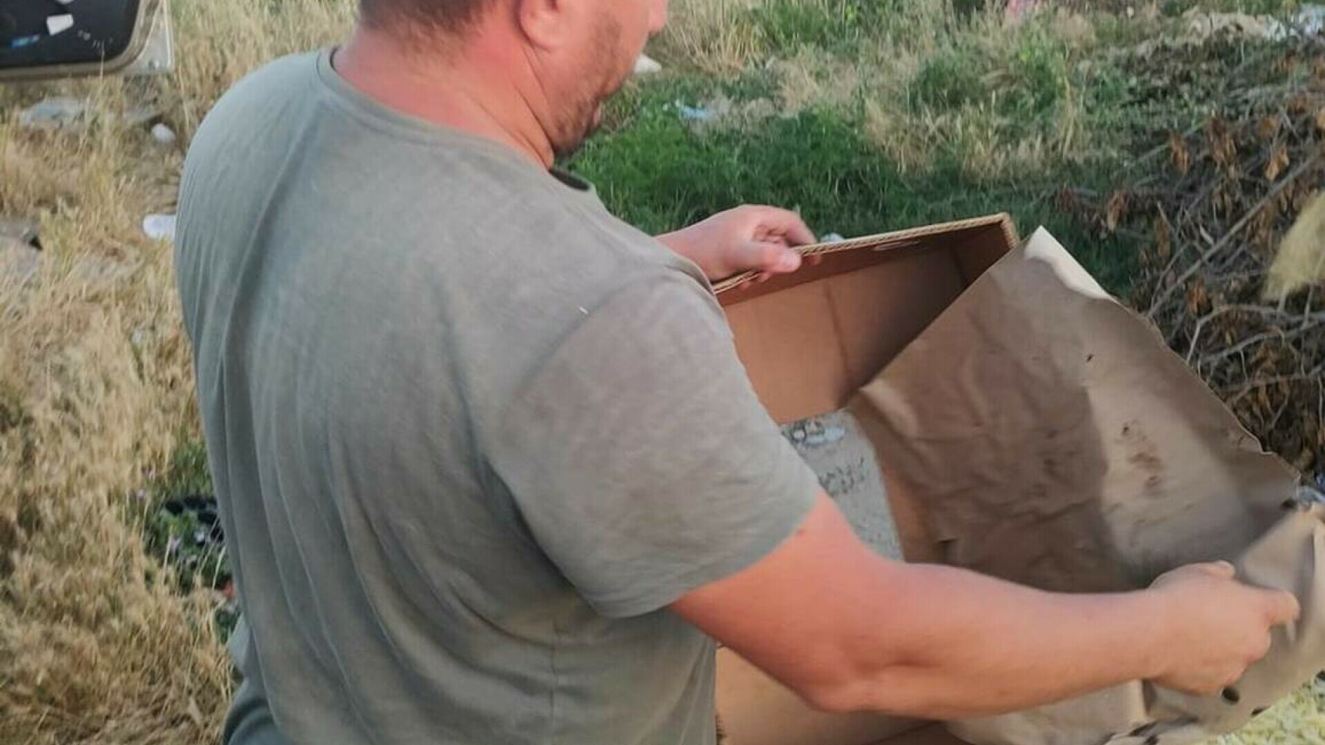 Sătul de bișnițari, și-a aruncat recolta de fasole