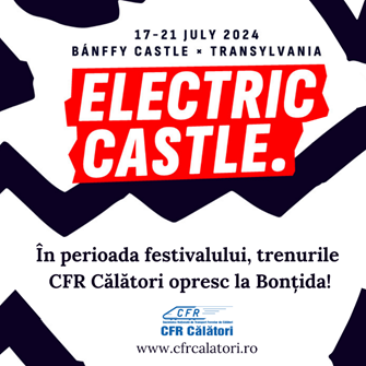 Cu trenul la Electric Castle