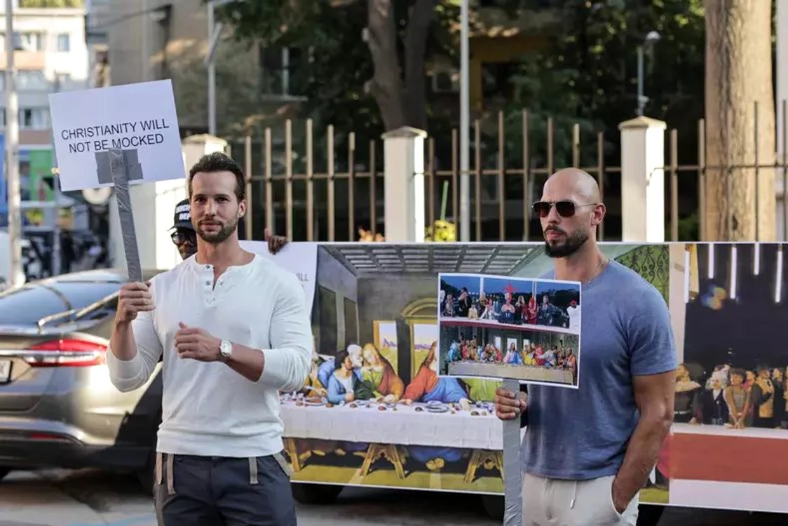 Protestul fraților Tate. „Unde sunt creștinii?”