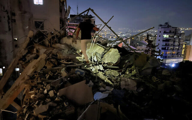 Lovitură israeliană în zona Beirutului