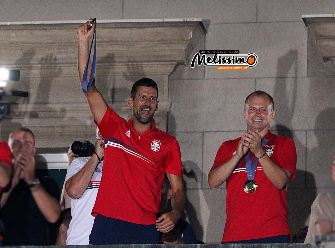 Novak Djokovic a prezentat medalia de aur sârbilor