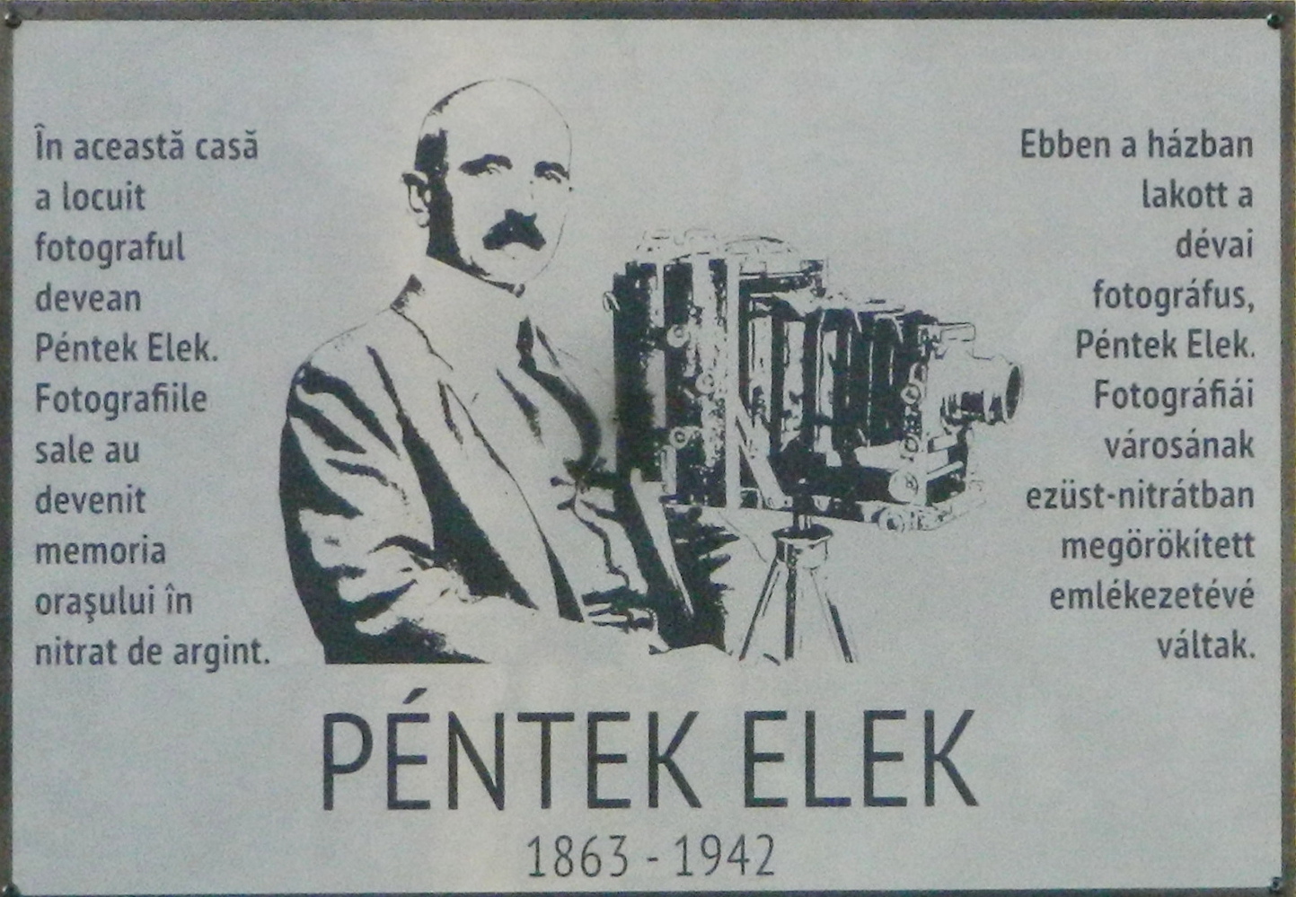 Dezvelirea plăcii memoriale Péntek Elek