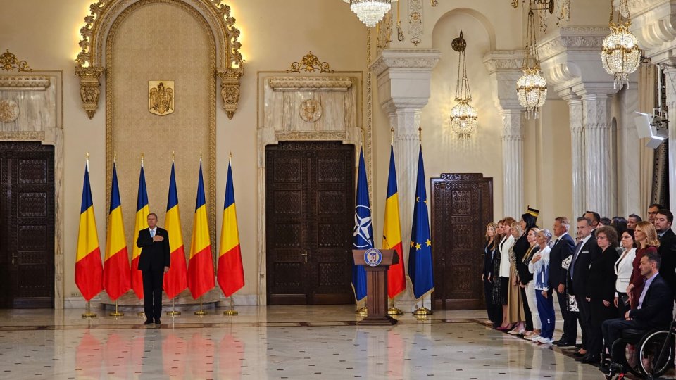 Klaus Iohannis, gafă uriașă la decorarea medaliaților olimpici