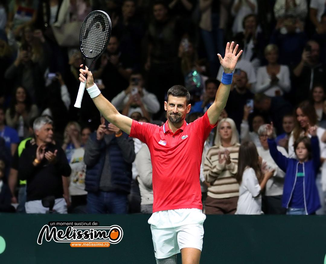 Novak Djokovic , 6-0, 6-1 în 40 de minute cu Ioannis Xilas