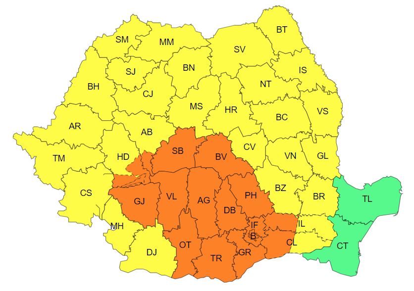 Curg avertizările de la meteorologi