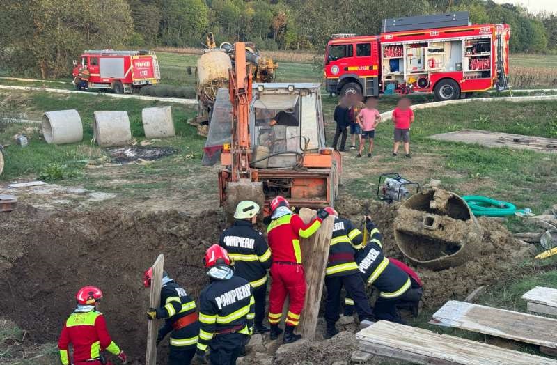 Dramatic: Bărbat înghițit de un mal de pământ