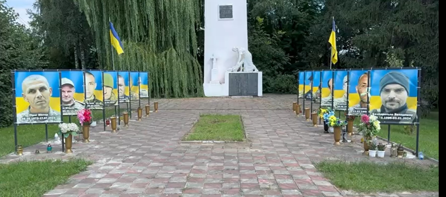 Aleea eroilor din două sate românești din Ucraina (video)