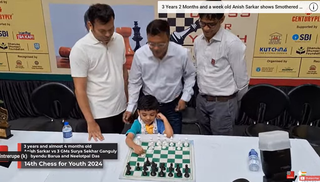 Cel mai tânăr șahist din clasamentul FIDE nu are patru ani