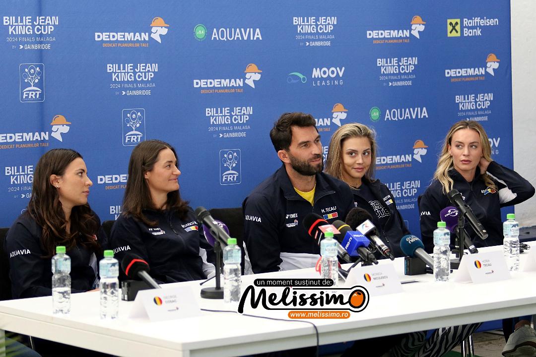 Antrenament și Conferință de Presă pentru echipa României de Billie Jean King Cup