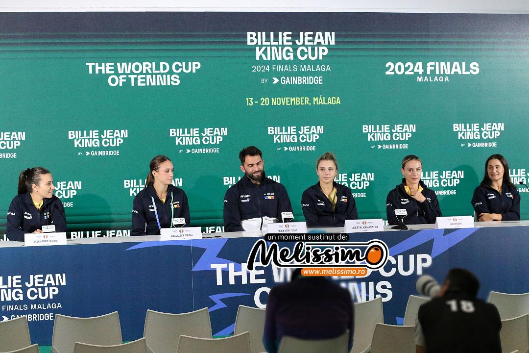 Romania Press Conference Billie Jean King Cup Malaga 2024