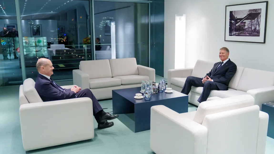 Scholz, discuții cu Iohannis despre convorbirea cu Putin