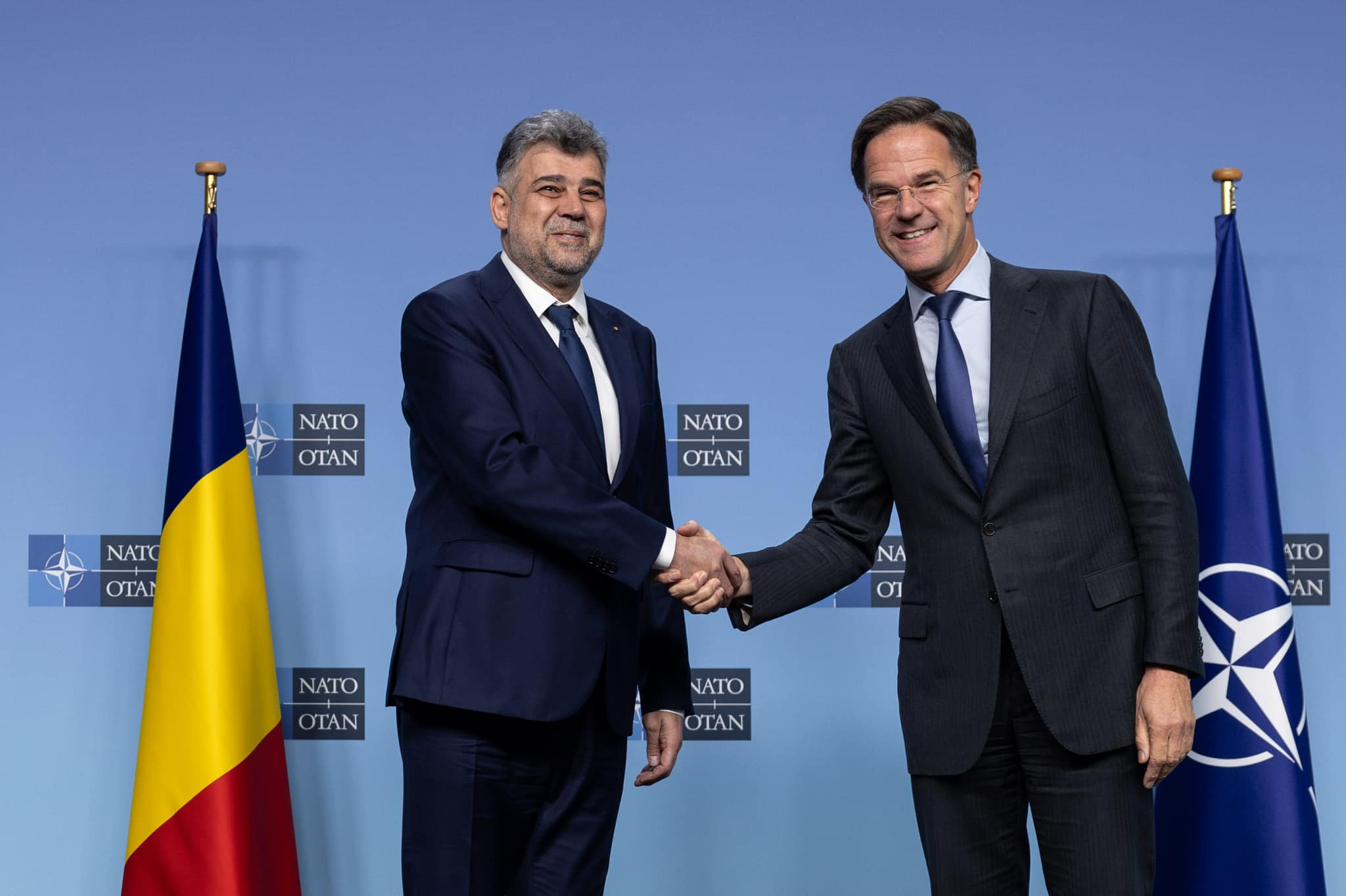 Marcel Ciolacu s-a întâlnit cu Secretarul General al NATO (video)