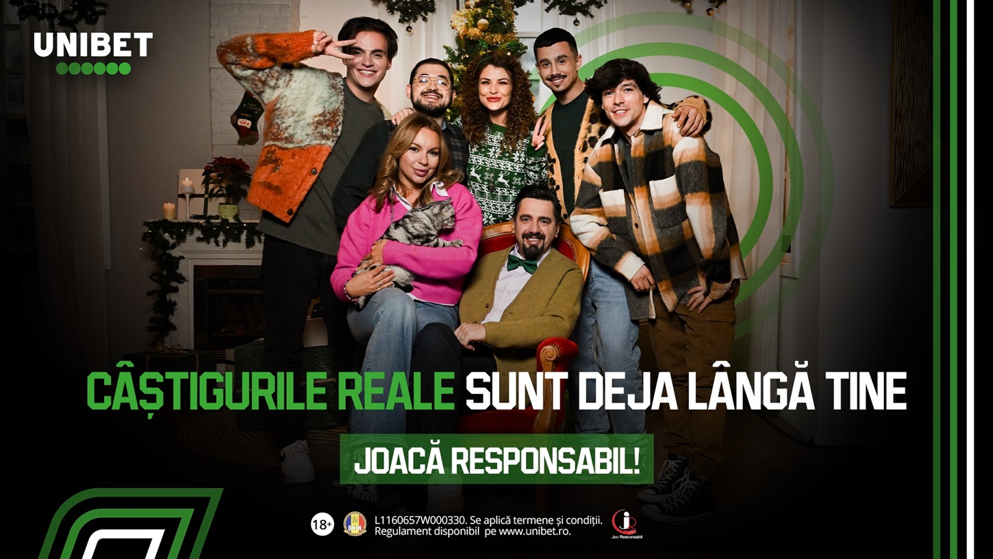 Unibet lansează campania „Câștiguri Adevărate”. Natanticu, ambasadorul sărbătorilor autentice
