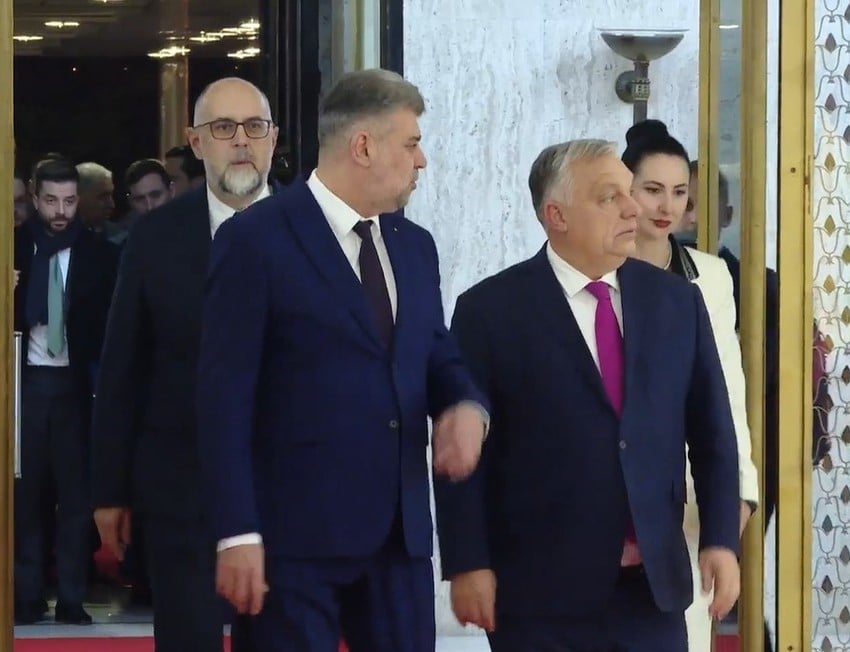 (VIDEO) Viktor Orban la Guvernul României. Ciolacu: Am discutat despre cum să promovăm interesele noastre în regiune