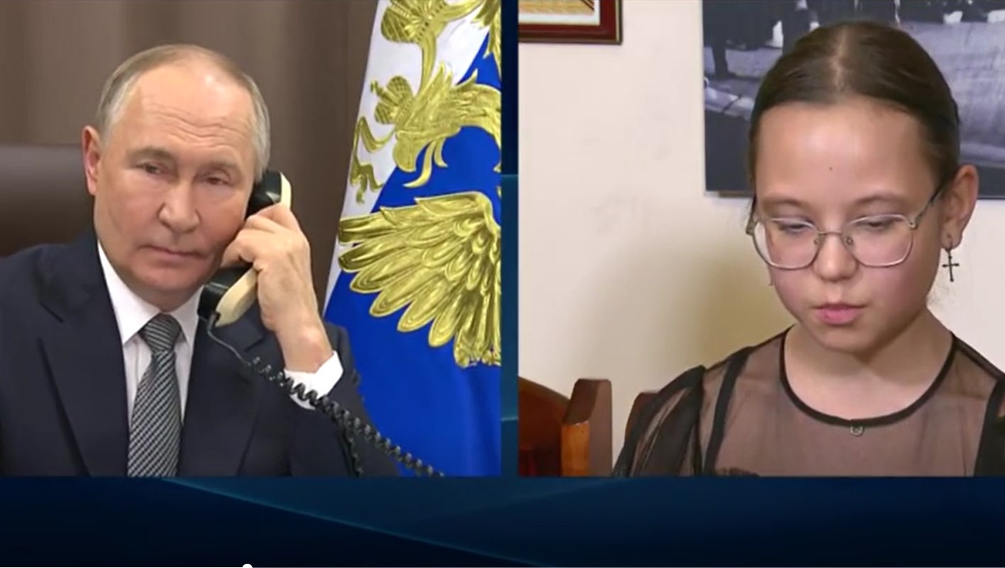 Putin a fost Moș Crăciun pentru o copilă