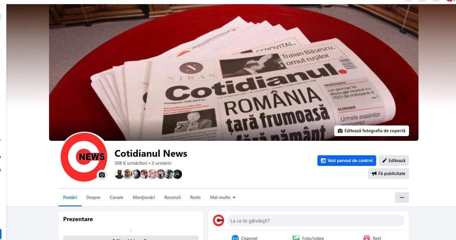 Cotidianul.ro are o nouă pagină de Facebook