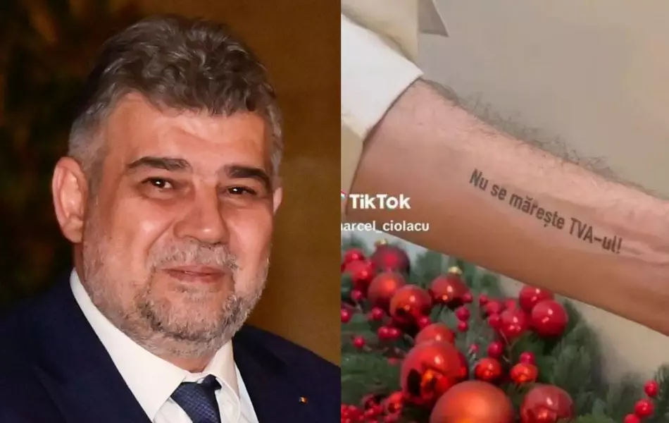 Ciolacu: M-au păcălit cu tatuajul, mi s-a șters