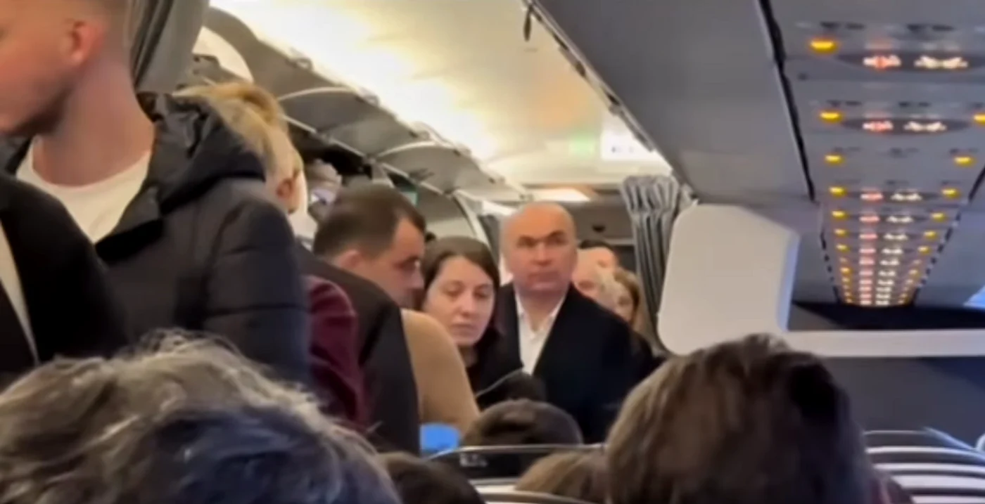 Ilie Bolojan, imagini din avion