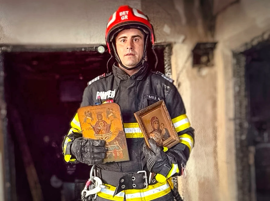 Icoane intacte după incendiu