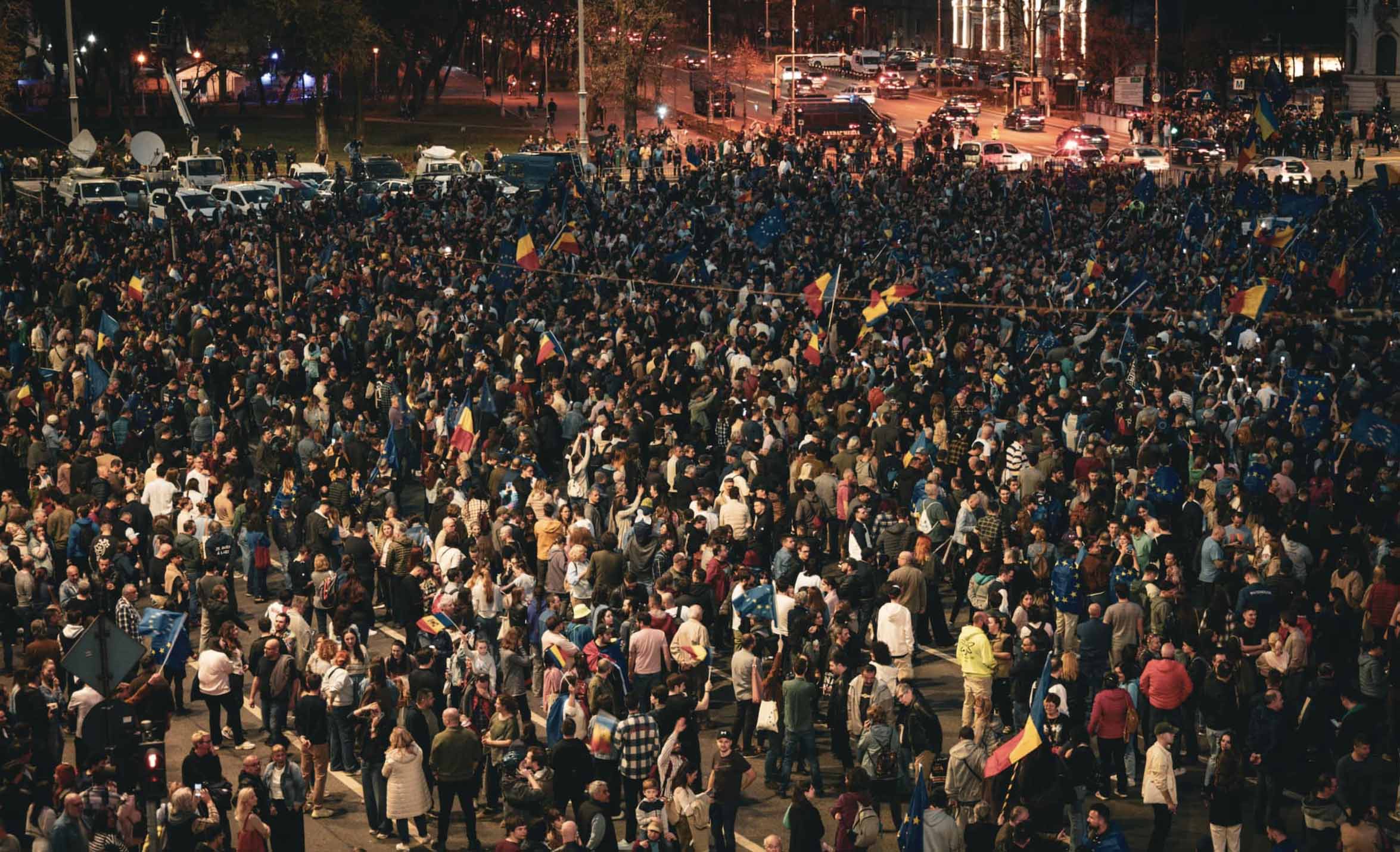 Miting pro-european în Piața Victoriei
