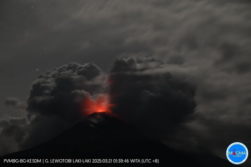 Erupţie a unui vulcan. Imagini apocaliptice