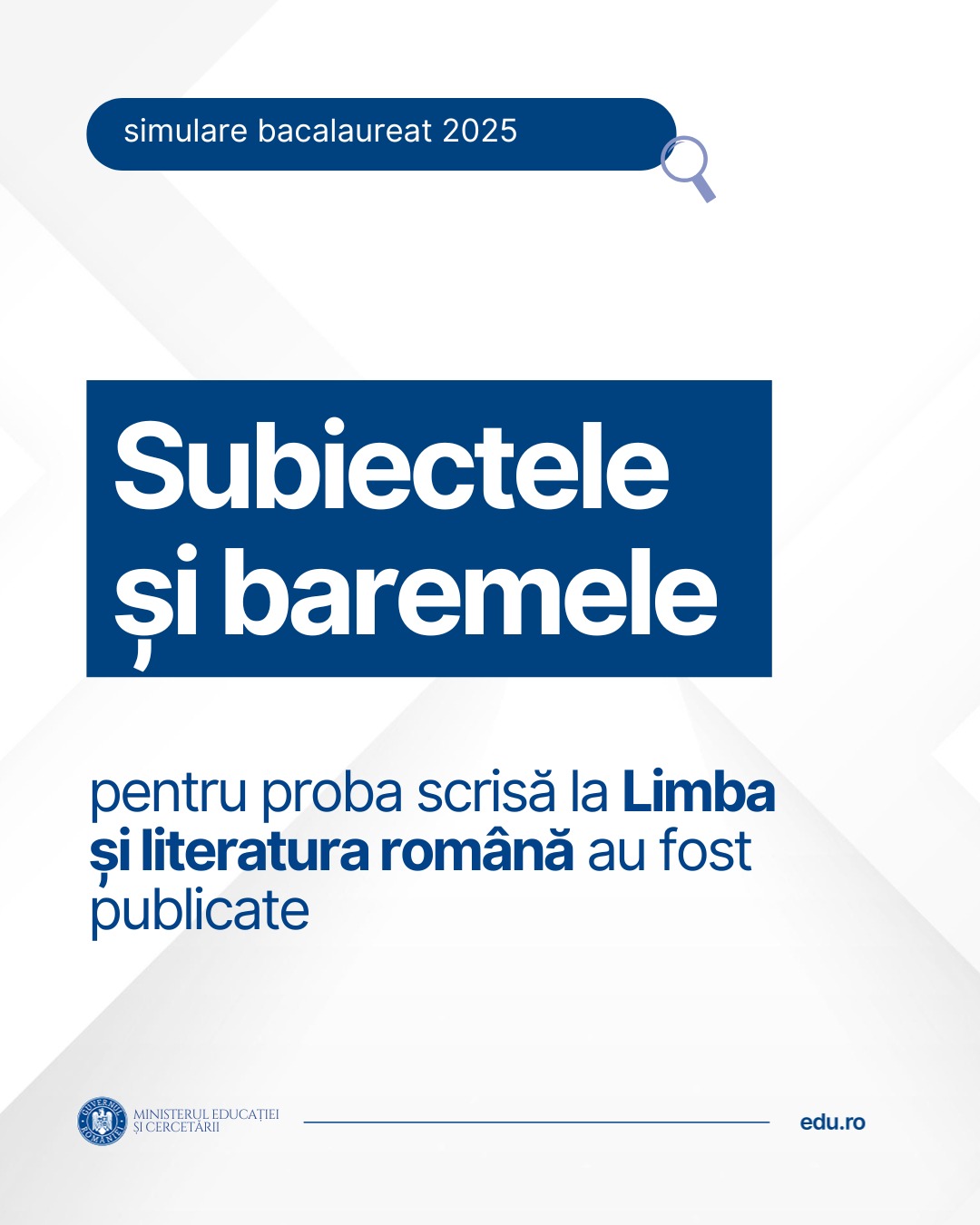 Subiectele date la simularea de Bac la Limba Română
